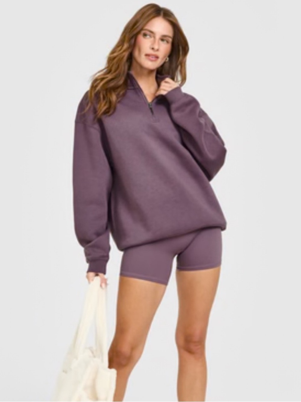 Oner Active foundations oversized 1/4 zip sweatshirt